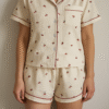 Pijama camiseta y short corazones